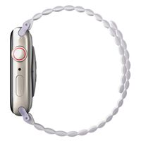 Uniq Bracelet Revix réversible Apple Watch Series 1 t/m 9 / SE (38/40/41 mm) | Series 10 / 11 (42 mm) - Lilac / White