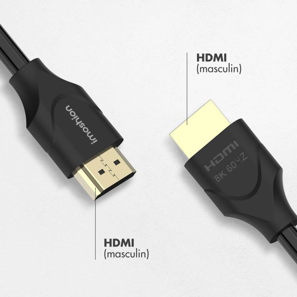 imoshion Câble HDMI vers HDMI 2.1 - 1,5 metre