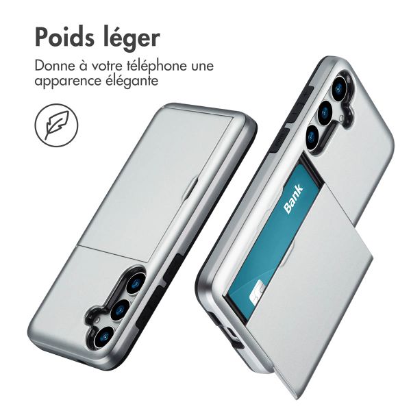 imoshion Coque arrière avec porte-cartes Samsung Galaxy S25 Plus - Gris