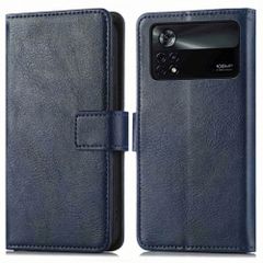 imoshion Étui de télephone portefeuille Xiaomi Poco X4 Pro 5G - Bleu foncé
