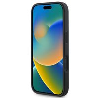 Guess Coque arrière Bottom Stripe 4G Apple iPhone 16 - Gris