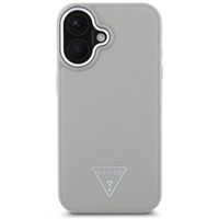 Guess Coque Grained Triangle MagSafe iPhone 16 - Beige