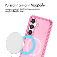 imoshion Coque Pailletée avec MagSafe Samsung Galaxy S25 - Paillettes Rose