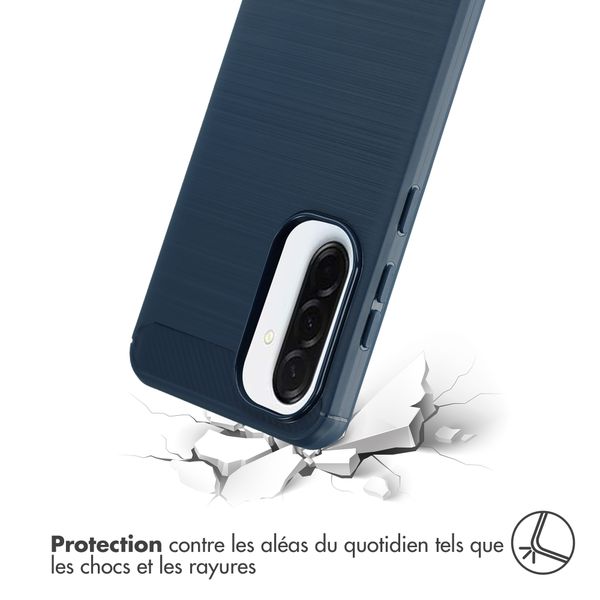 imoshion Coque Brushed Samsung Galaxy A37 (5G) - Bleu