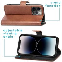 imoshion Étui de télephone portefeuille de luxe Apple iPhone 13 Pro Max - Marron
