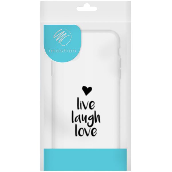 imoshion Coque Design iPhone 11 Pro - Live Laugh Love - Noir