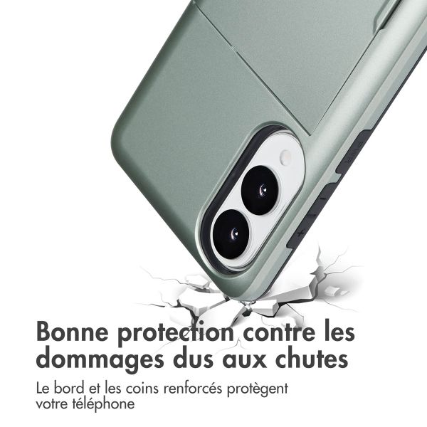 imoshion Coque arrière avec porte-cartes Samsung Galaxy S25 Edge - Vert