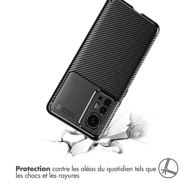 imoshion Coque silicone Carbon Xiaomi 12 Pro - Noir