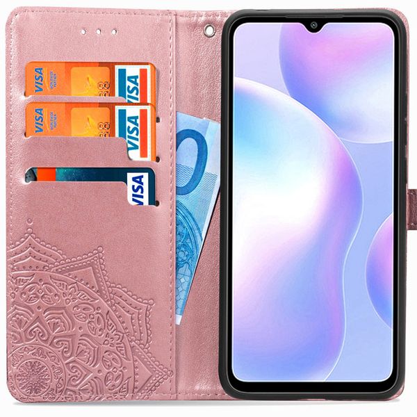 Etui de téléphone portefeuille Mandala Xiaomi Redmi 9A