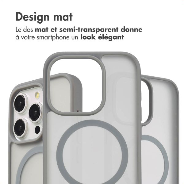 imoshion Coque Color Guard avec MagSafe iPhone 15 Pro - Gris