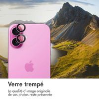 imoshion Lot de 2 protections d'objectif de caméra Apple iPhone 16 / 16 Plus - Rose