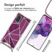 imoshion Coque Design avec cordon Samsung Galaxy S20 - Bordeaux Graphic