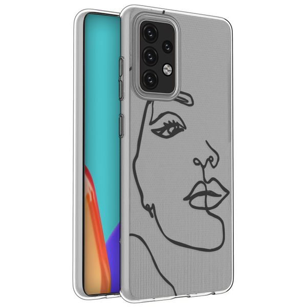 imoshion Coque Design Samsung Galaxy A52(s) (5G/4G) - Visage abstrait