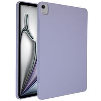 Accezz Coque Liquid Silicone avec porte-stylet iPad Air 13 pouces (2024) M4 - Lilas