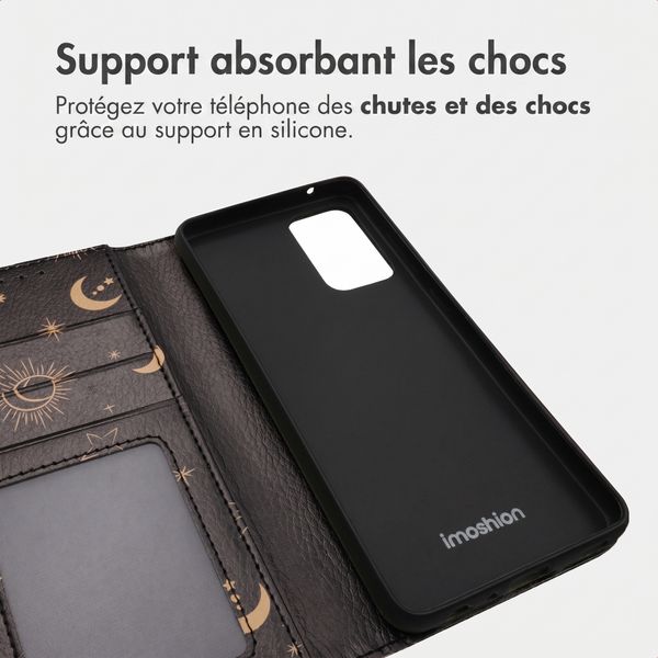imoshion Étui de télephone portefeuille Design Samsung Galaxy A52(s) (5G/4G) - Sky Black