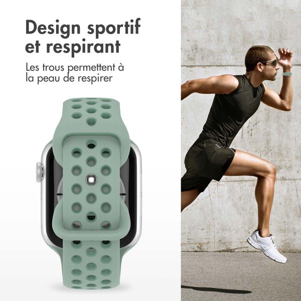 imoshion Bracelet sport⁺ Apple Watch Series 1 á 11 / SE / Ultra (44/45/46/49 mm) - Taille S/M - Sage