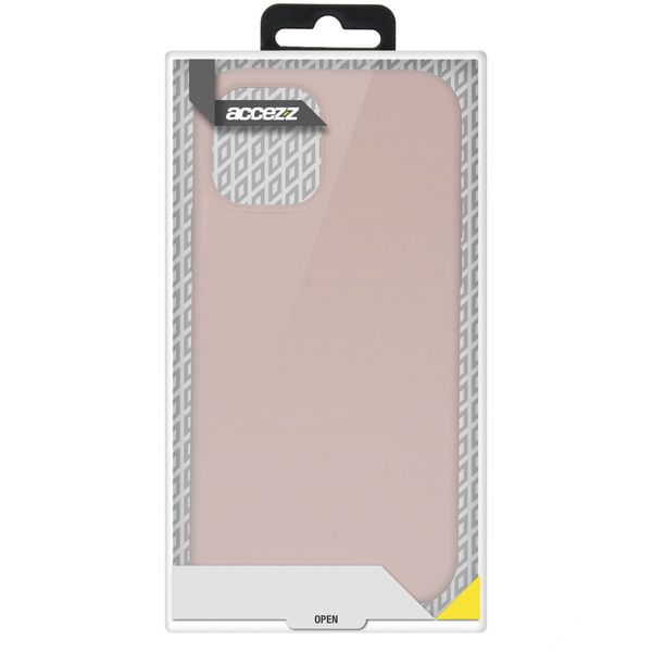 Accezz Coque Liquid Silicone Samsung Galaxy S21 - Rose