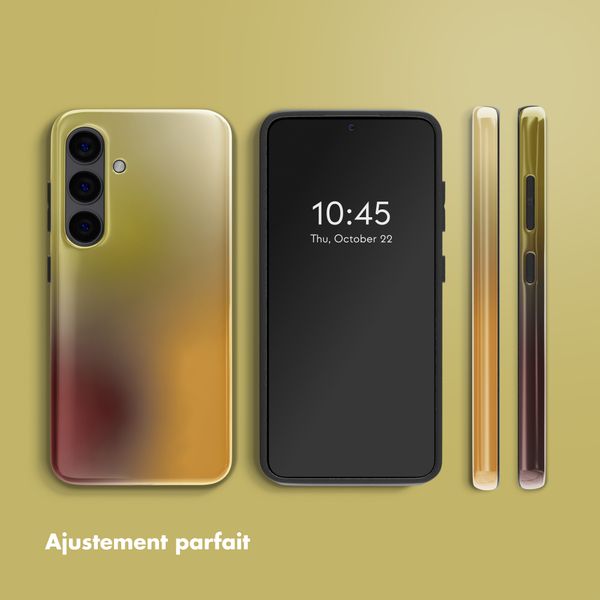 Selencia Coque arrière Vivid Samsung Galaxy S24 - Gradient Olive Dust
