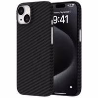 Accezz Coque Kevlar MagSafe Apple iPhone 15 - Noir