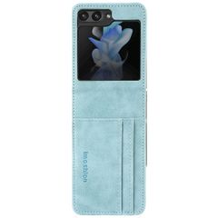 imoshion Étui de télephone portefeuille Luxe Samsung Galaxy Z Flip 5 - Bleu clair