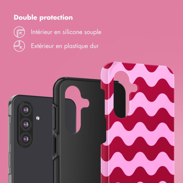 Selencia Coque arrière Vivid Samsung Galaxy A26 - Wave Vibes Lipstick
