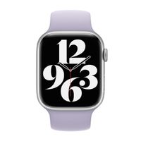 Apple Bracelet Boucle unique en Silicone Apple Watch | 44/45/46/49 mm - Taille 11 - Purple Fog