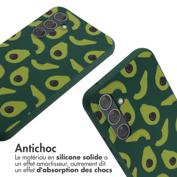 imoshion Coque design en silicone avec cordon Samsung Galaxy A54 (5G) - Avocado Green