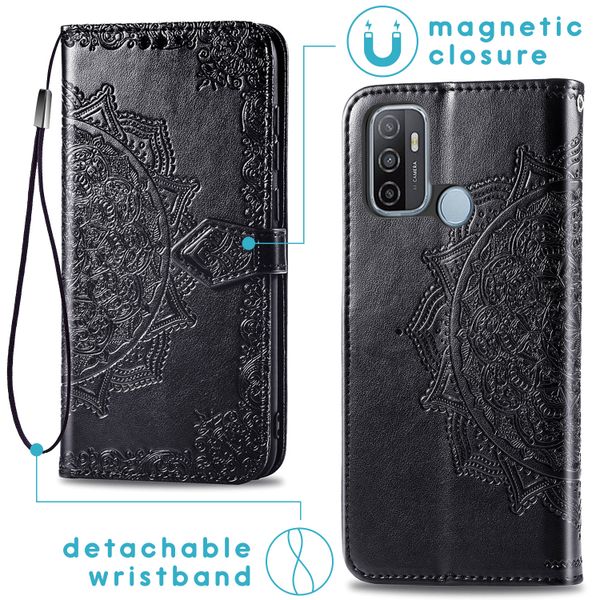 imoshion Etui de télephone Mandala Oppo A53 / Oppo A53s - Noir