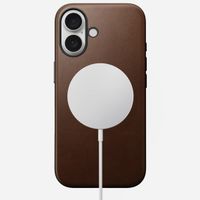 Nomad Coque Modern Leather avec MagSafe Apple iPhone 16 - Marron