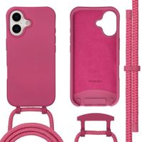 imoshion Coque arrière Color avec cordon amovible et MagSafe Apple iPhone 17 - Raspberry
