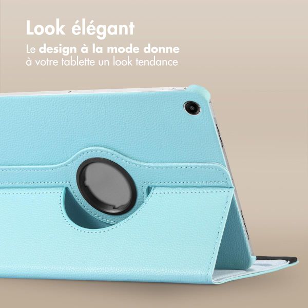 imoshion Coque tablette rotatif à 360° Samsung Galaxy Tab A9 Plus - Bleu clair