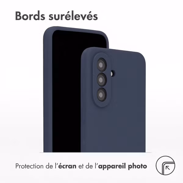 Accezz Coque Liquid Silicone Samsung Galaxy A57 (5G) - Bleu foncé