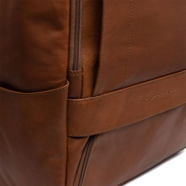 The Chesterfield Brand Sac à dos ordinateur 15-15.6 pouces Rich - Cuir véritable - Cognac