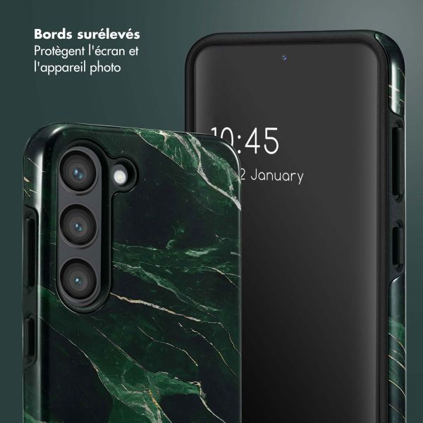 Selencia Coque arrière Vivid Samsung Galaxy S23 - Chic Marble Quartz