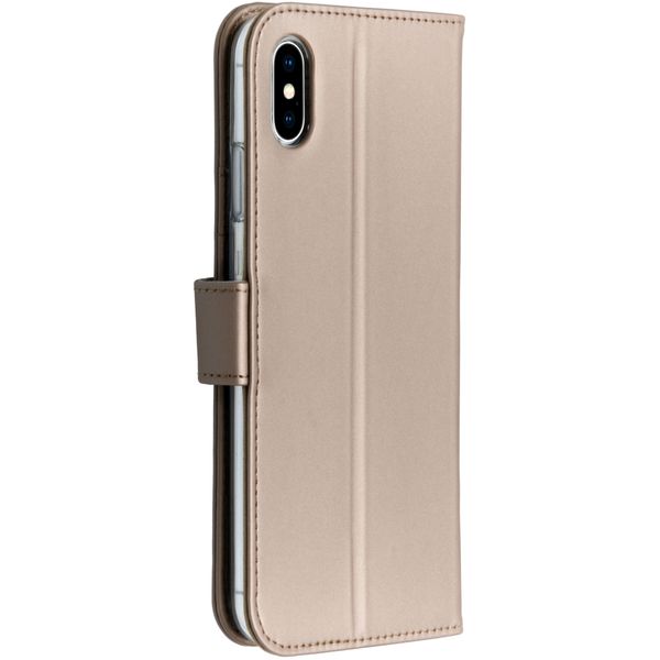Accezz Étui de télephone Wallet Apple iPhone Xs Max - Doré