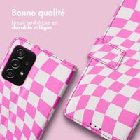 imoshion Étui de télephone portefeuille Design Samsung Galaxy A52(s) (5G/4G) - Retro Pink