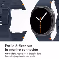 imoshion Bracelet Wave en silicone Samsung Galaxy Watch 8 (40/44mm) / Classic (46mm) - Bleu foncé