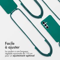 imoshion Coque arrière Color avec cordon amovible et MagSafe Samsung Galaxy S24 / S25 - Vert foncé