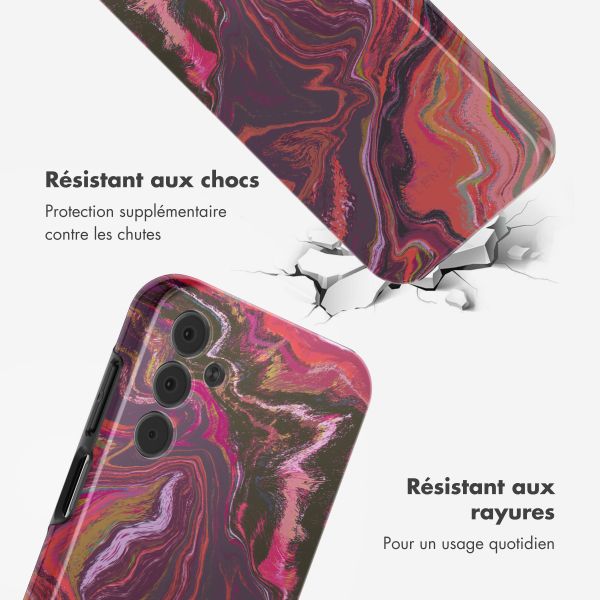 Selencia Coque arrière Vivid Samsung Galaxy A15 (5G) - Marble Purple