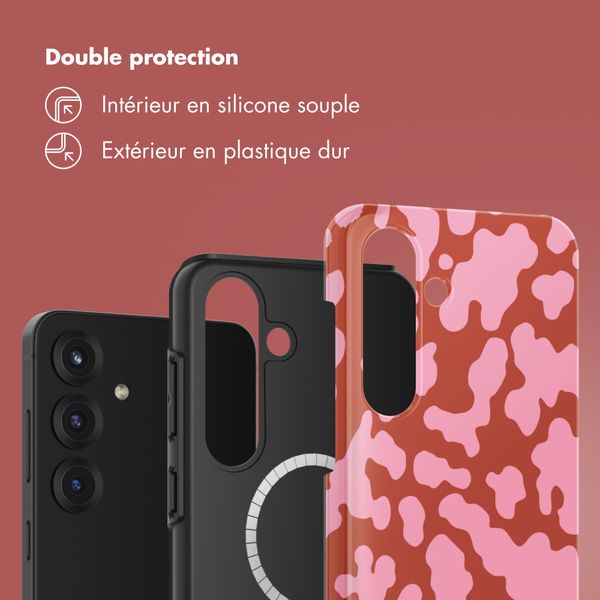 Selencia Coque arrière Vivid avec MagSafe Samsung Galaxy S25 - Moo’d Blush Pink