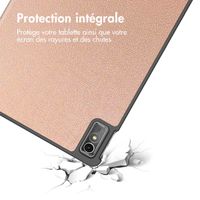 imoshion Coque tablette Trifold Lenovo Tab M10 5G - Rose Doré