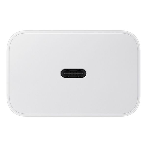 Samsung Adaptateur secteur original avec câble USB-C - Chargeur - Connexion USB-C et USB - Charge rapide - 45 Watt - 1,8 mètres - Blanc