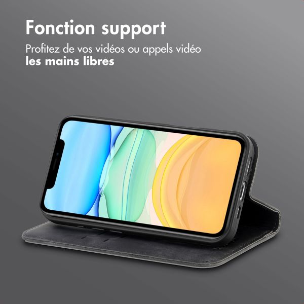 imoshion Étui de téléphone portefeuille Slim Apple iPhone 11 - Noir