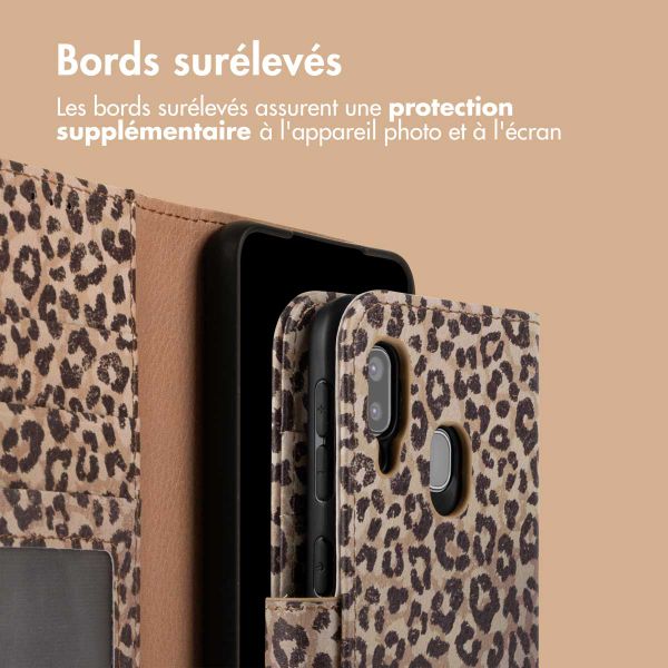 imoshion Étui de téléphone portefeuille Design Samsung Galaxy A20e - Leopard Mood