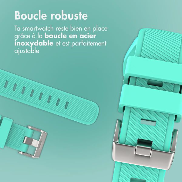 imoshion Bracelet en silicone souple - Connexion universelle 20 mm - Vert menthe