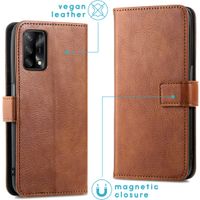 imoshion Étui de télephone portefeuille Oppo A74 (4G) - Marron