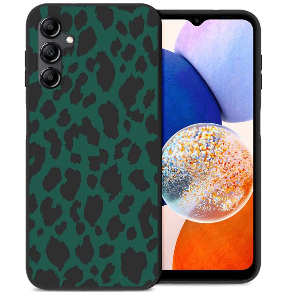 imoshion Coque Design Samsung Galaxy A14 (5G/4G) - Léopard - Vert / Noir