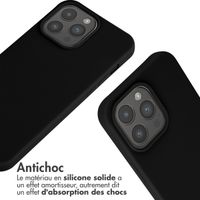 imoshion Coque en silicone avec cordon Apple iPhone 15 Pro Max - Noir