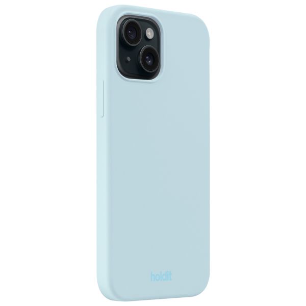 Holdit Coque Silicone iPhone 14 / 13 - Mineral Blue