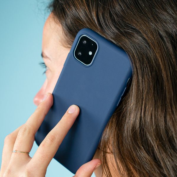 imoshion Coque Couleur iPhone 11 Pro Max - Bleu foncé